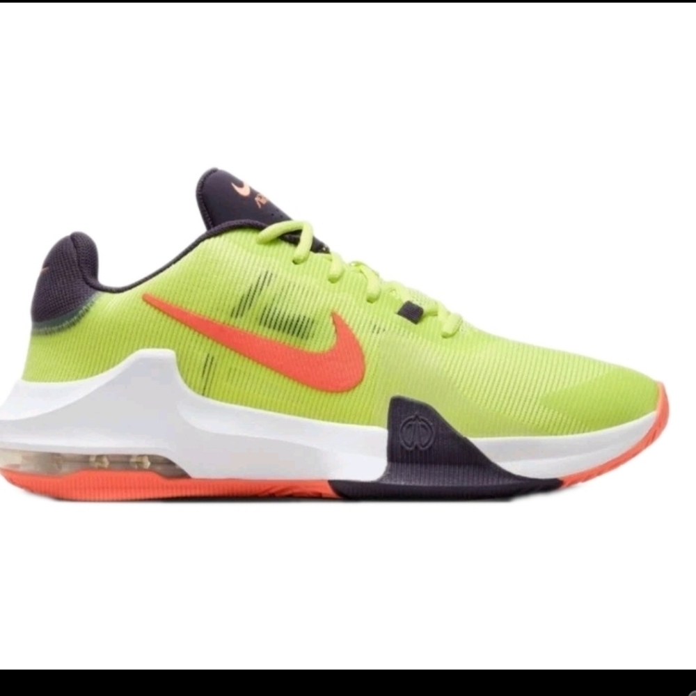 Nike Air Max Mens Yellow Colorful Impact 4 Basketball Workout Shoes 8.5